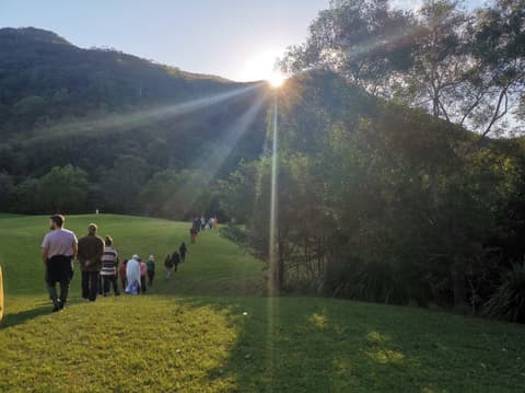 Early morning walk across the valley